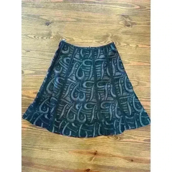 Peter Nygard Dresses & Skirts - Peter Nygard A-Line 100% Silk Black skirt, size 10